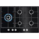AEG Encimera a gas  HKB75820NB, 5 zonas, Negro. Zona Gigante